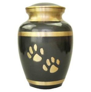 Top Classic Brass Cremation Pet <b>Urns</b> With Paw Print Design and Red Color Finished Highest Quality Metal Pet Funeral <b>Urns</b> - Product Image 5