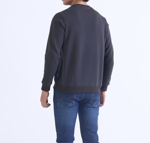 100% Cotton Heavyweight <b>Cropped</b> Oversized Custom Full Print Embroidered for <b>Men</b> Solid Boxy Design Sweatshirt - Product Image 6