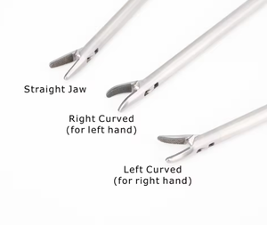 เครื่องมือผ่าตัดผ่านกล้องแบบใช้ซ้ำได้ ทำจากสแตนเลส  แบบมือจับปืน  ปากตรง/โค้ง  สำหรับใช้ในโรงพยาบาล - Product Image 2