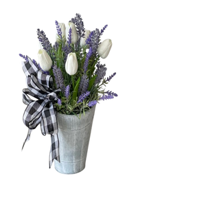 Vase à fleurs galvanisé de luxe moderne et jardinière en métal avec poche murale pour la décoration de la maison et du jardin pour la maison - Product Image 3