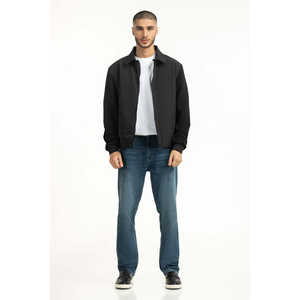 Chaquetas Casuales de Otoño y Primavera, Corte Regular, con Cuello Alto y Cierre de Cremallera, Talla XL, MN-JKT-WS25-124 - Product Image 5