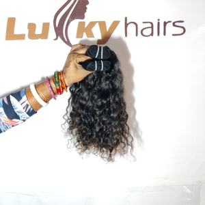 100% Cutícula virgen alineada Onda profunda Remy Grado Cabello indio Procesamiento químico Cabello humano natural libre-Venta al por mayor - Product Image 2