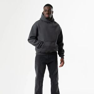 Sudadera con Capucha Ligera para Hombre, 100% Felpa de Algodón, Talla Grande, Personalizada con Bordado, Serigrafía o Lisa, Venta Caliente de Invierno - Product Image 4