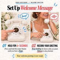 Téléphone Livre d'Or Vidéo 64 Go CE FCC, Vente Directe Usine OEM, Téléphone Enregistreur Audio pour Mariage