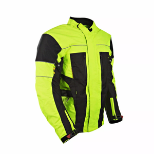 Hot Selling CE Approved Black/Neon Motorcycle <b>Jacket</b> Waterproof & Windproof Sportswear with Armoured Protection for <b>Bikers</b> - Product Image 3