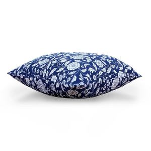 Floral Handblock Linen Pillow Cover Soft <b>Cushion</b> Case Designer <b>Fabric</b> Home | 18x18 | 20x20 |16x16 - Product Image 6