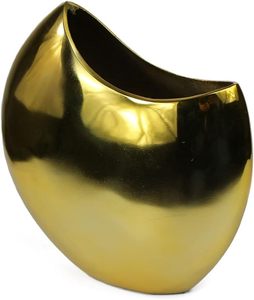 Decorative Brass Flower <b>Vase</b> <b>Gold</b> Plated Handmade Luxury Home Decor Contemporary Stylish Metal Flower <b>Vases</b> set of 2 - Product Image 3