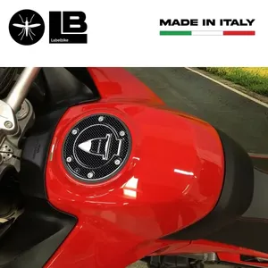 Adesivi 3D in Carbonio su Misura per Tappo Serbatoio, Logo Decorativo Protettivo per DUCATI MULTISTRADA 1260 Carbon MOTORCYCLE - Product Image 2