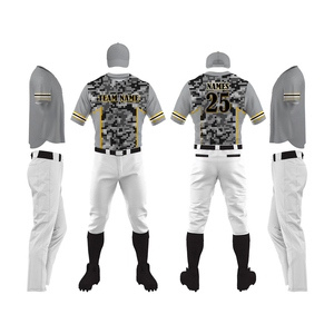Venta caliente Hombres Uniforme de béisbol Uniforme de diseño de etiqueta privada Etiqueta privada Su propio diseño Conjuntos de Jersey y pantalón de béisbol - Product Image 1