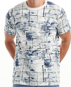 Camiseta gráfica con estampado de pantalla y logotipo personalizado para hombre, camisetas cómodas con estampado de letras de tela pesada de algodón 100% - Product Image 6