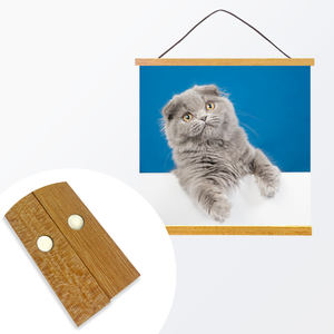 Affiche enroulable moderne en bois - Product Image 1