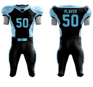 ชุดฟุตบอลอเมริกันสำหรับผู้ชายกางเกงขาสั้นเสื้อระบายอากาศได้ดีเสื้อทีมออกแบบปักลายตัวเลขขนาดพิเศษในราคาที่ดี - Product Image 6