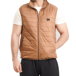 Gilet chaud matelassé pour hommes 100% haute qualité hommes hiver coupe-vent gilet vêtements d'extérieur décontracté matelassé sans manches gilet - Product Image 4