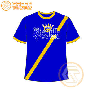 Camiseta de Sororidad Sigma Gamma Rho para Mujer al por Mayor, 100% Algodón Jersey, Transpirable, Antiarrugas, de Secado Rápido, Informal para Verano - Product Image 6
