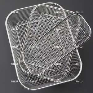 Passoire et passoire en acier inoxydable épais pour égoutter les fruits et légumes et frire les aliments - Product Image 2