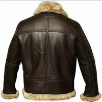 Blouson Aviateur Premium en Peau de Mouton pour Homme, Doublure Zippée Technologique, Softshell Coupe-Vent Isolé Chaud, Style Vintage Hiver, Taille Standard