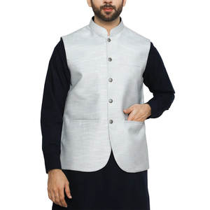 Chaleco de hombre 2025, Chaleco Ajustado de lona transpirable, cuello mandarín, sin mangas, ropa exterior de boda de otoño, nueva moda al por mayor - Product Image 1