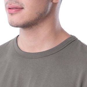 Camisetas de Verano de Manga Corta para Hombre, Tallas Grandes, de Algodón Transpirable, Cuello Redondo, Personalizadas con Logotipo, OEM/ODM de Buena Calidad - Product Image 4