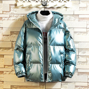Chaqueta de invierno de alta calidad para hombre con cuello levantado Diseño de burbujas de moda Logotipo personalizado en la parte delantera - Product Image 1
