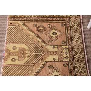 Petit tapis turc 3,5x2,2 pieds (106x66 cm), tapis oriental brun vintage - Product Image 4