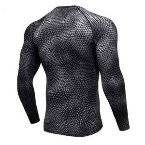 Dernier design Rash Guard MMA personnalisé par sublimation, manches longues pour hommes et femmes, Spandex Nylon, respirant, UPF50+, 2025 - Product Image 3
