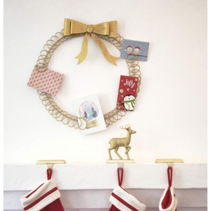 Porte-cartes en fil de fer de Noël, porte-photos en métal forgé, porte-mémo, support pour enseignes alimentaires, porte-notes - Product Image 4