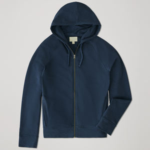 Sweat à capuche zippé en molleton français pour homme, coton biologique, sweat à capuche zippé pour homme, sweat-shirts à capuche personnalisés - Product Image 3