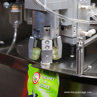 Machine de remplissage et de bouchage automatique KOCO pour sachets à bec verseur 5L, équipement d'emballage de liquides en sachet, remplisseur de sachets haute précision 1500BPH