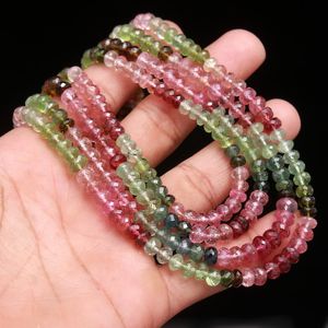 Perles de tourmaline naturelle de qualité supérieure |   Perles de pierres précieuses, pierres taillées, petite taille, certifiées par une tierce partie, bijoux - Product Image 4