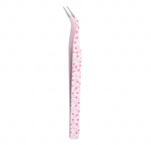 แหนบต่อขนตาปลอมสำหรับต่อขนตารูปหัวใจและดอกไม้อุปกรณ์แต่งขนตาสไตล์โค้ง - Product Image 1