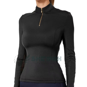 Chemise d'équitation stable décontractée pour femmes blouse d'équitation en mélange de coton confortable durable et légère et respirante - Product Image 1
