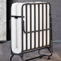 Lit pliant moderne en métal Marseille |   Lit d'appoint pliable portable, rangement facile, solution de sommeil confortable pour hôtel, école