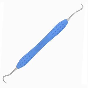 Professional Double-Ended Dental Scalar Manual Power <b>Tooth</b> Scraper with Blue Plastic Handle for <b>Teeth</b> <b>Cleaning</b> Wholesale - Product Image 2