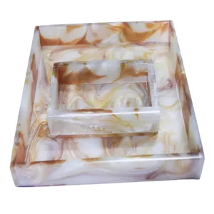 Ensemble d'accessoires de salle de bain dans un distributeur de savon liquide en résine de bambou avec dessus argenté et porte-brosse à dents pour usage domestique - Product Image 3