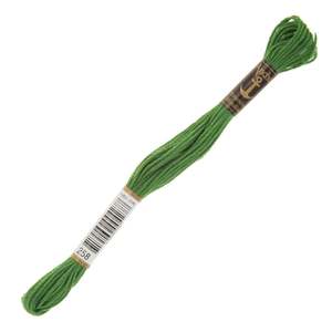 Fil à broder à la main Anchor Muliné Fil à coudre vert pistache dans les tons 246-260 258 - Product Image 1