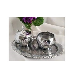 High Quality Kitchenware Handmade Stainless Steel Sugar <b>Canister</b> <b>Set</b> Glossy Antique Finishing Dining Tabletop Decorative at Home - Product Image 1