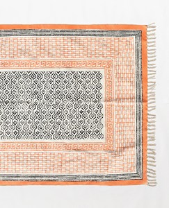 Belle Designer Dhurries 4x6 6x9 9x12 Pieds Tapis Dot Motif Designer Tapis Main Bloc Imprimer Motif Tapis pour La Maison Salon Décor - Product Image 5