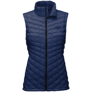 Hiver Long Puffer Vest Zipper Logo Personnalisé Street Wear Outerwear Fashion Sleeveless Coat Women Equestrian Gilets Puffer Gilets - Product Image 2