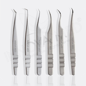 แหนบปลายแหลมสแตนเลส สกรีนโลโก้ได้ สำหรับต่อขนตา (12-14 ซม.) - Product Image 1