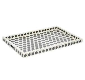 Bandeja con incrustaciones de hueso, bandeja de servicio hecha a mano india de lujo y alta calidad, precio directo de fábrica - Product Image 1