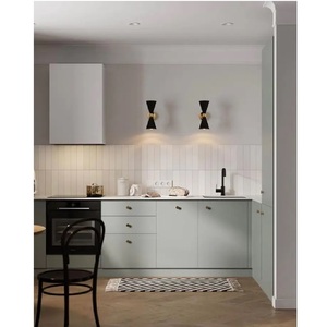 Gabinetes de Cocina con Revestimiento Laminado, Tamaño y Color Personalizados, Muebles Modernos Modulares de Panel de MDF, Fáciles de Limpiar - Product Image 2