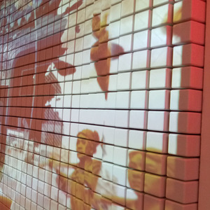 Bảng quảng cáo logo máy chiếu hình ảnh động học di chuyển động cơ DMX điện tử 3D gắn tường phía Đông bảng quảng cáo 50x50cm - Product Image 3