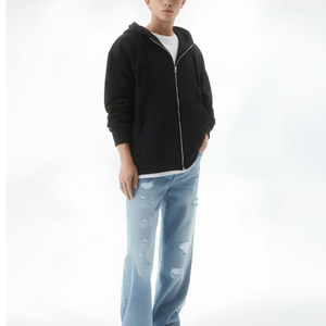 Sudadera con Capucha para Hombre, Corte Regular, Cierre de Cremallera, Bolsillos Tipo Canguro, 100% Algodón Felpa, Transpirable y de Secado Rápido, Impresión Serigráfica - Product Image 5