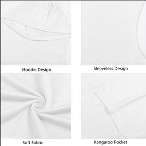 <b>Men's</b> <b>Sleeveless</b> <b>Hoodie</b> Fitness Cotton Activities Running Gym Training <b>Sleeveless</b> Pullover Hoodies - Product Image 6