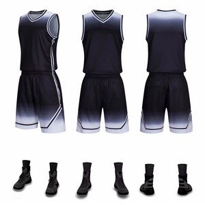 Custom Mens Quick Dry Basketball Uniform Set Professional Throwback Shirts with Team Name and Logo Print Plus Size for Adults - Product Image 3