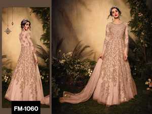 Anarkali – robe longue en tissu épais, Style indien et marocain, avec broderie et séquence Jari, robes fantaisie de travail en pierre - Product Image 3