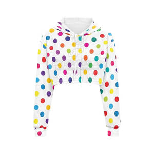 Personalizar su propio diseño Mujeres Crop Top Sudaderas con capucha Tallas grandes Superventas Mujeres Crop Top Sudaderas con capucha - Product Image 1