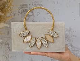 Bolso de Mano de Resina de Lujo, Bolso de Noche Transparente de Acrílico, Bolso de Mano para Fiesta de Bodas para Mujer, Bolso de Noche de Acrílico para Mujer - Product Image 5