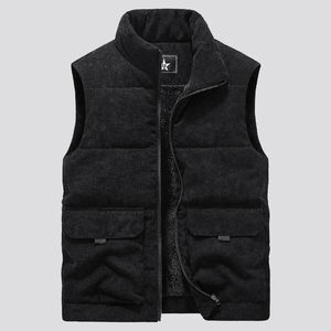 Gilet d'extérieur décontracté pour homme, sans manches, respirant, chaud, rembourré en polyester - Product Image 6
