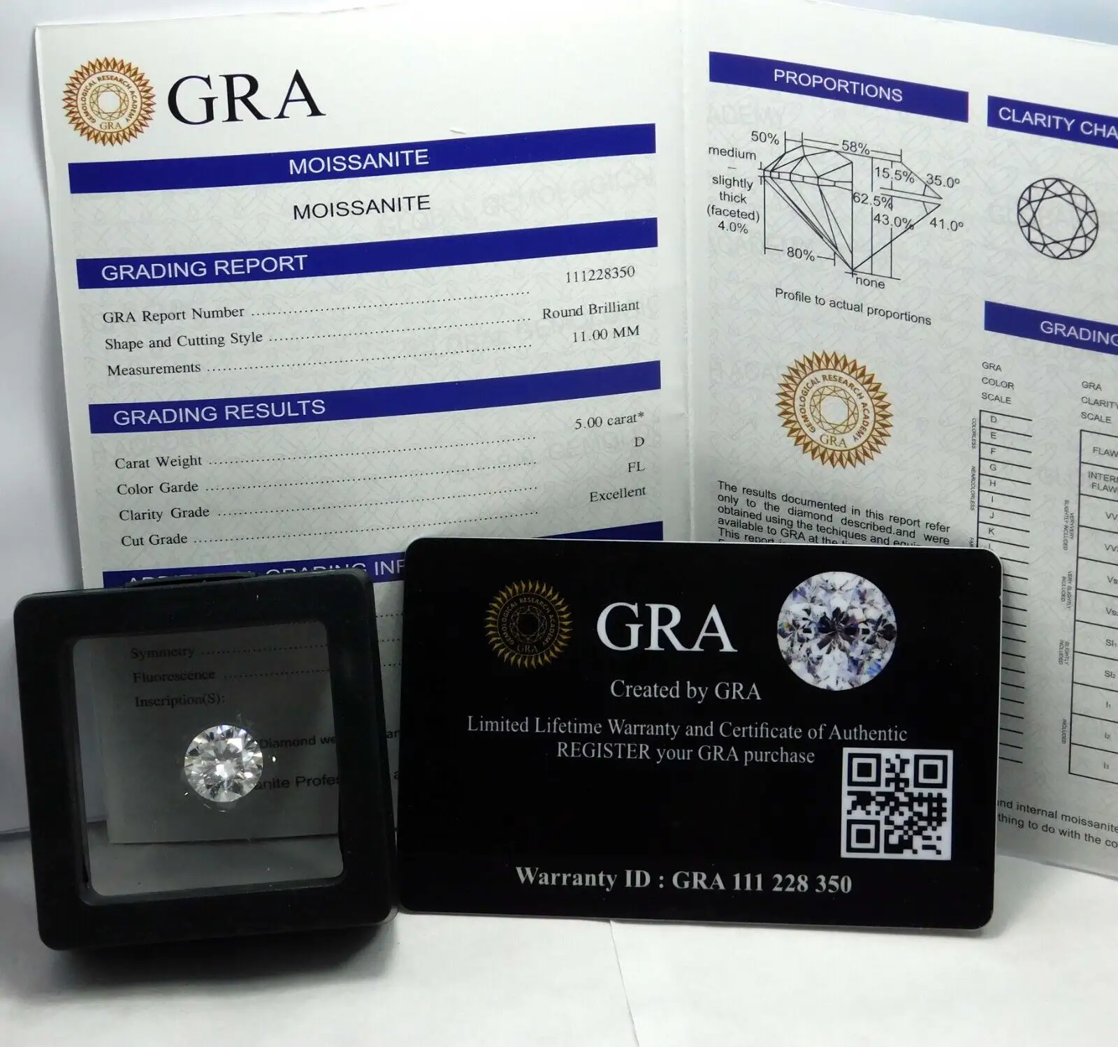 With GRA Certificate In Stock Wholesale Price DEF Vvs Loose Moissanite Diamond Stones Round Brilliant 1ct 2ct 3ct 4ct 5ct